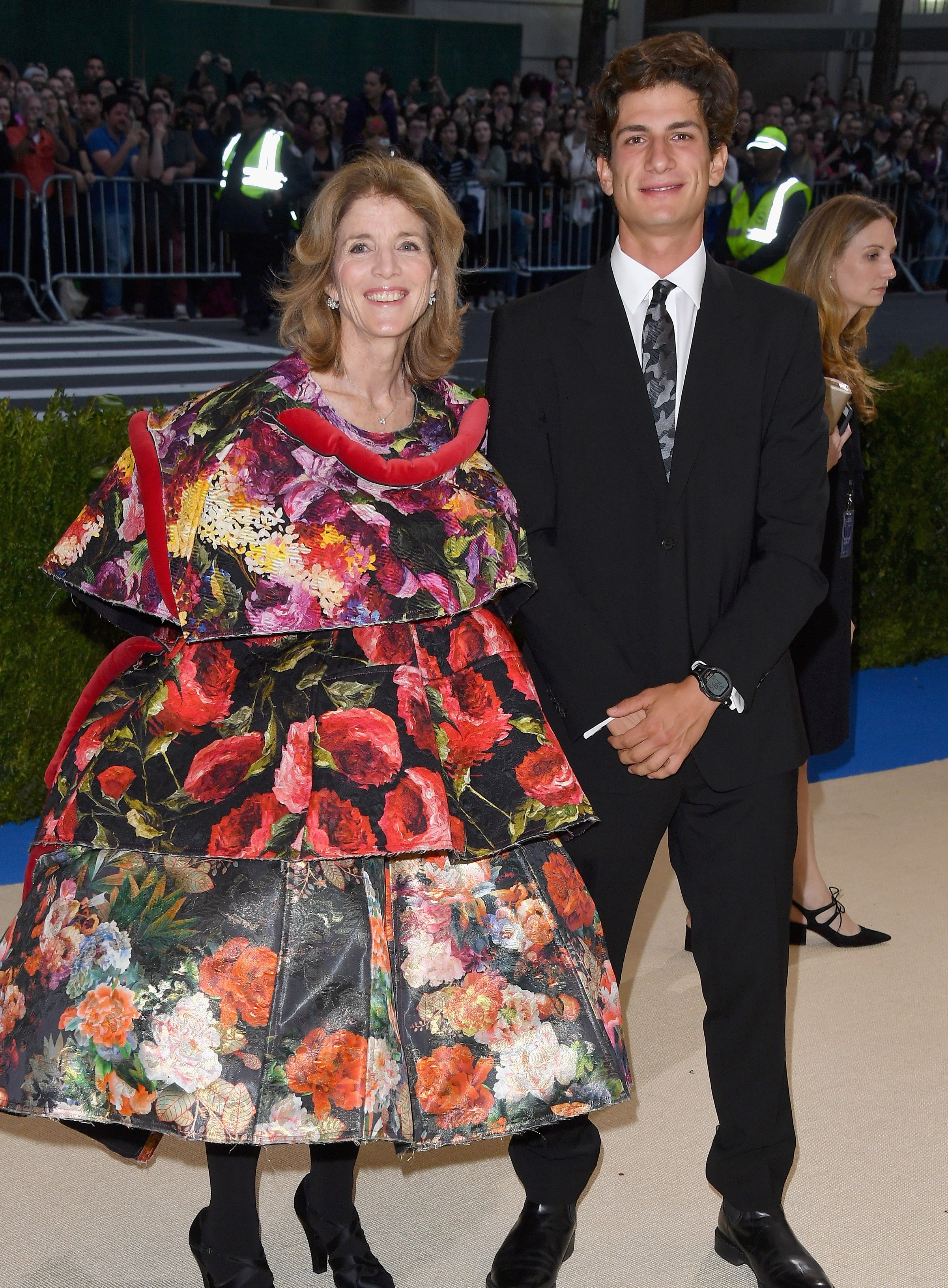 Caroline Kennedy and Jack Schlossberg at an event