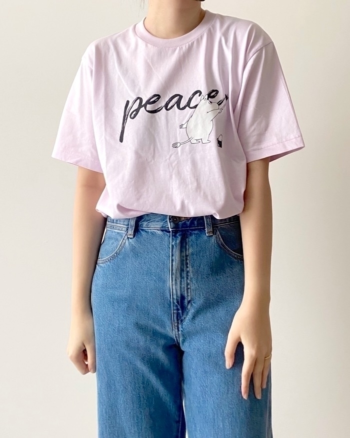 ユニクロの「PEACE FOR ALL グラフィックTシャツ(半袖・レギュラーフィット)ムーミン」