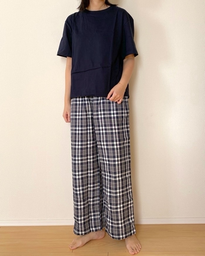 無印良品の「婦人 二重ガーゼ 半袖ルームウェアセット」