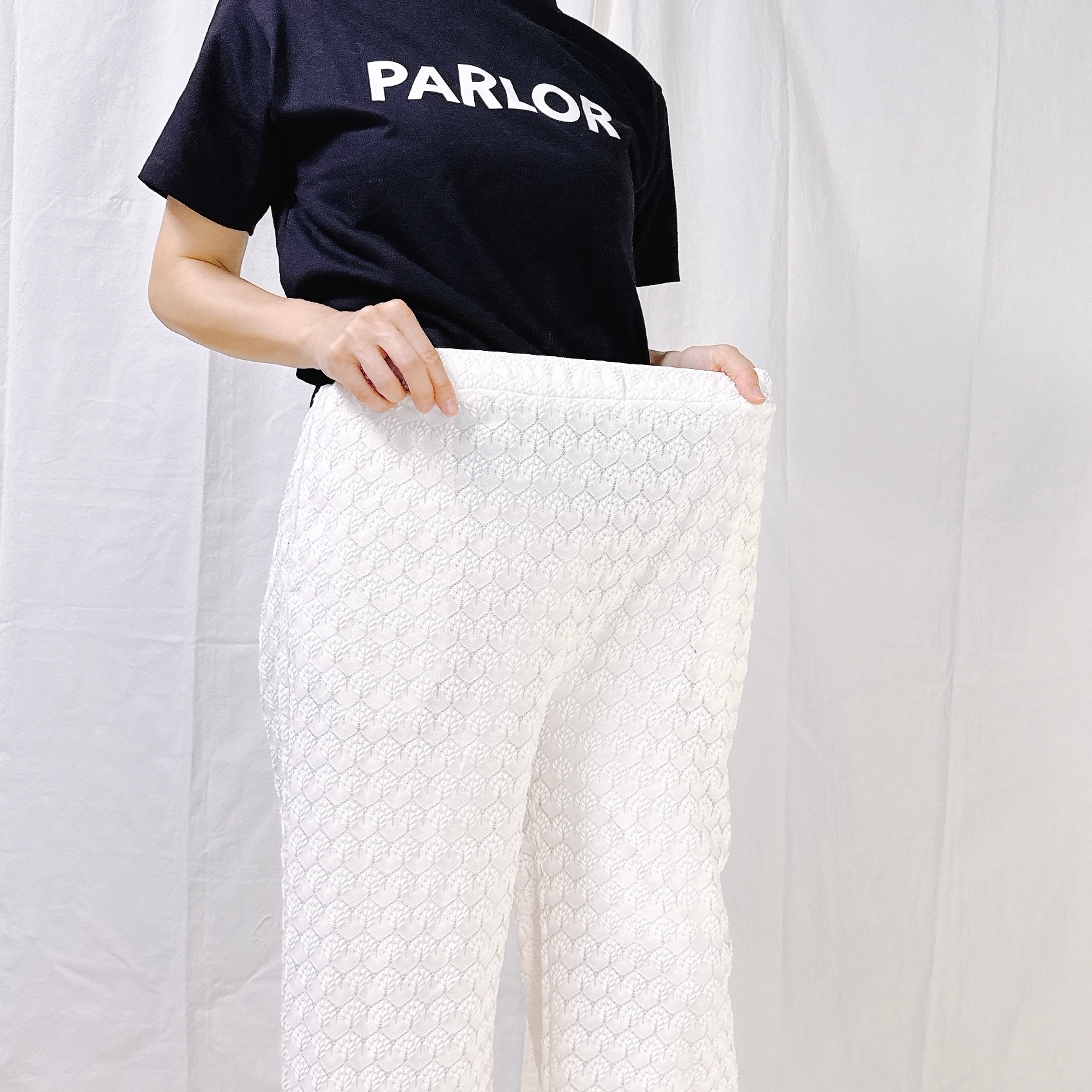 しまむらの「スカラップレースワイドP」