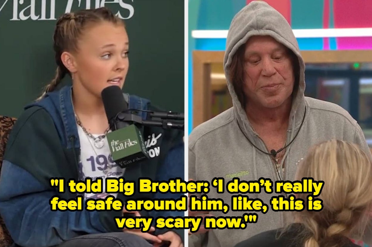 “This Is Very Scary Now”: JoJo Siwa Just Detailed A Concerning Exchange She Had With Mickey Rourke On “Celebrity Big Brother” That Never Made It To Air