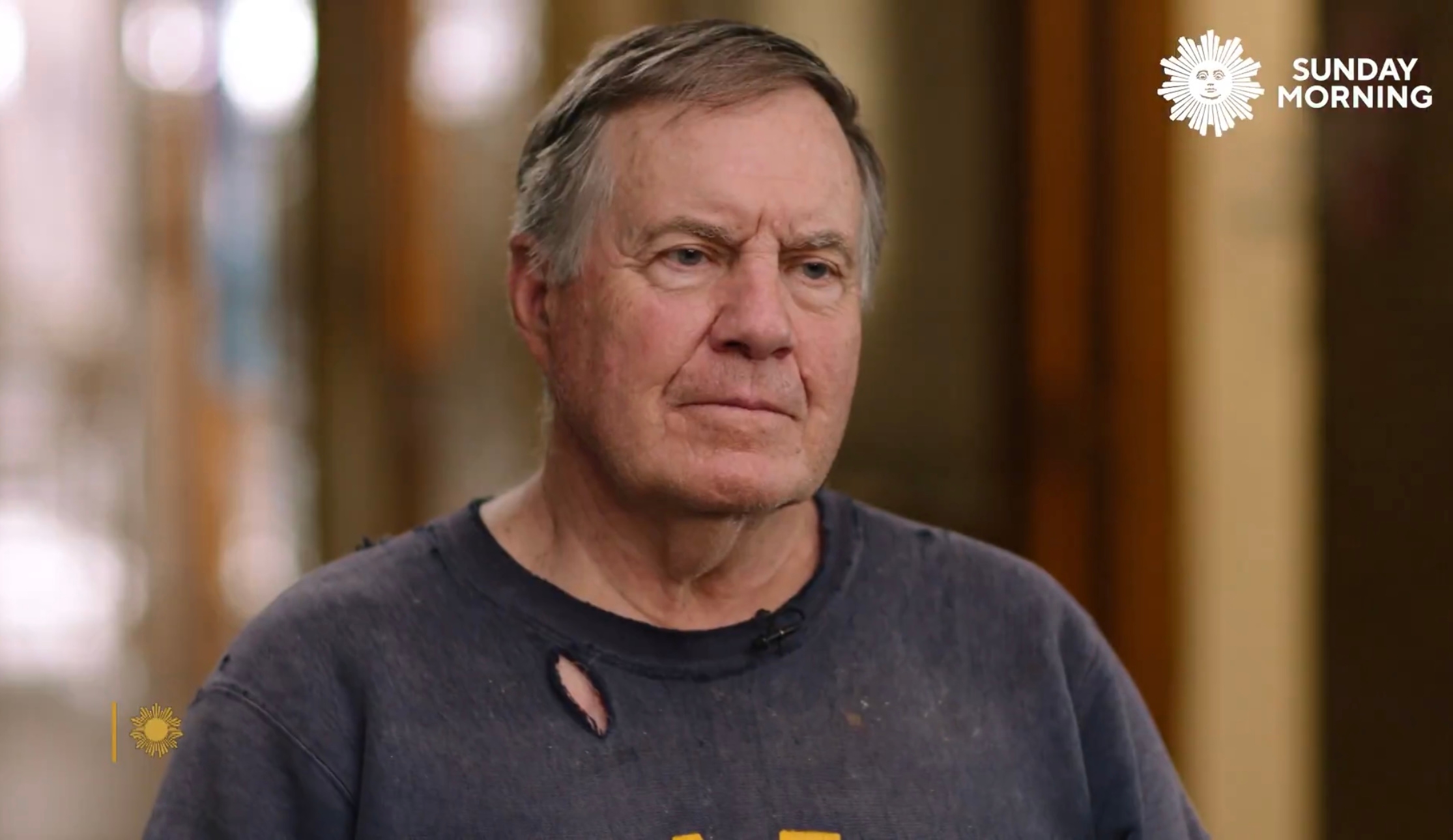 Bill Belichick during a CBS interview