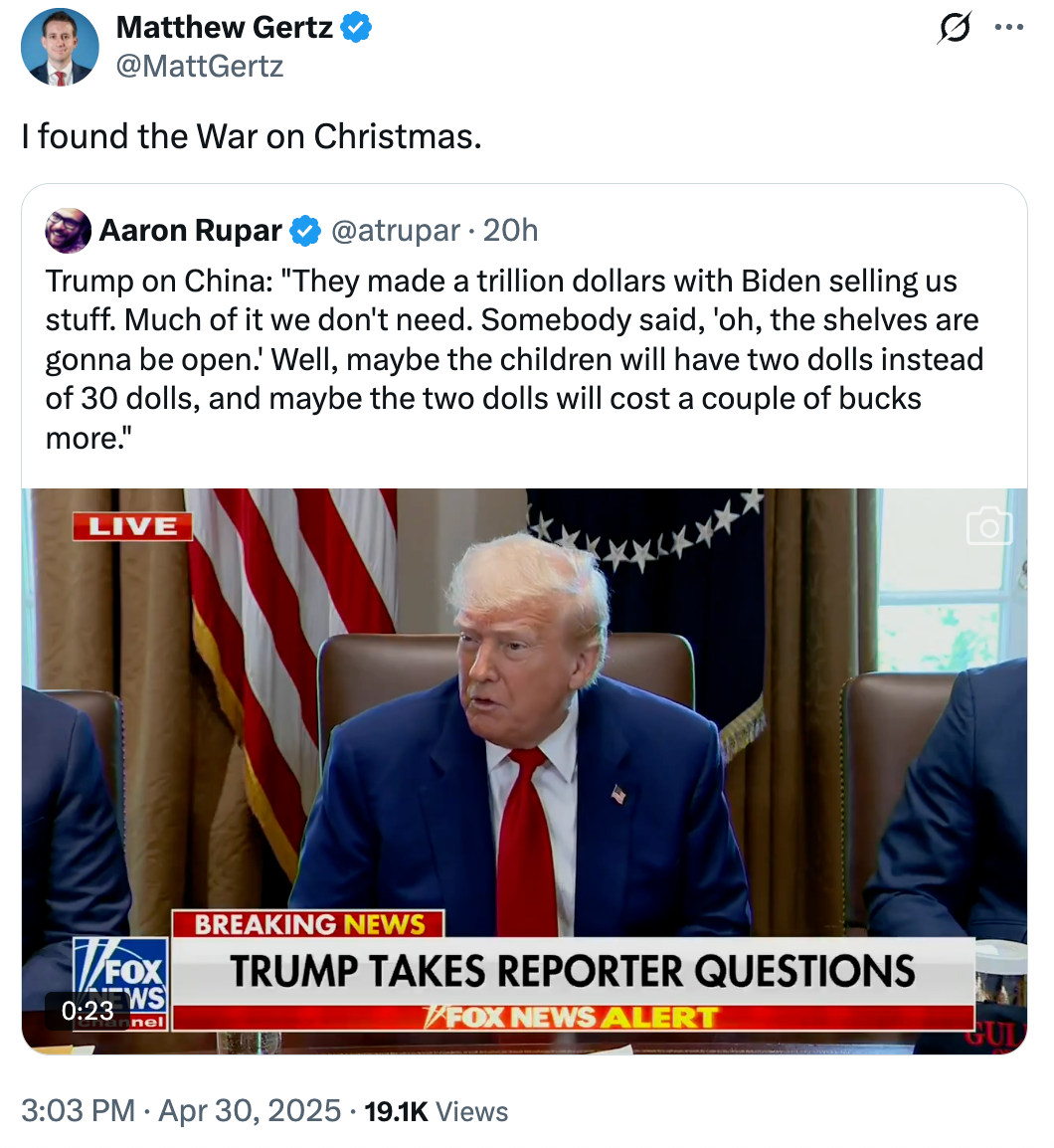 I found the war on christmas