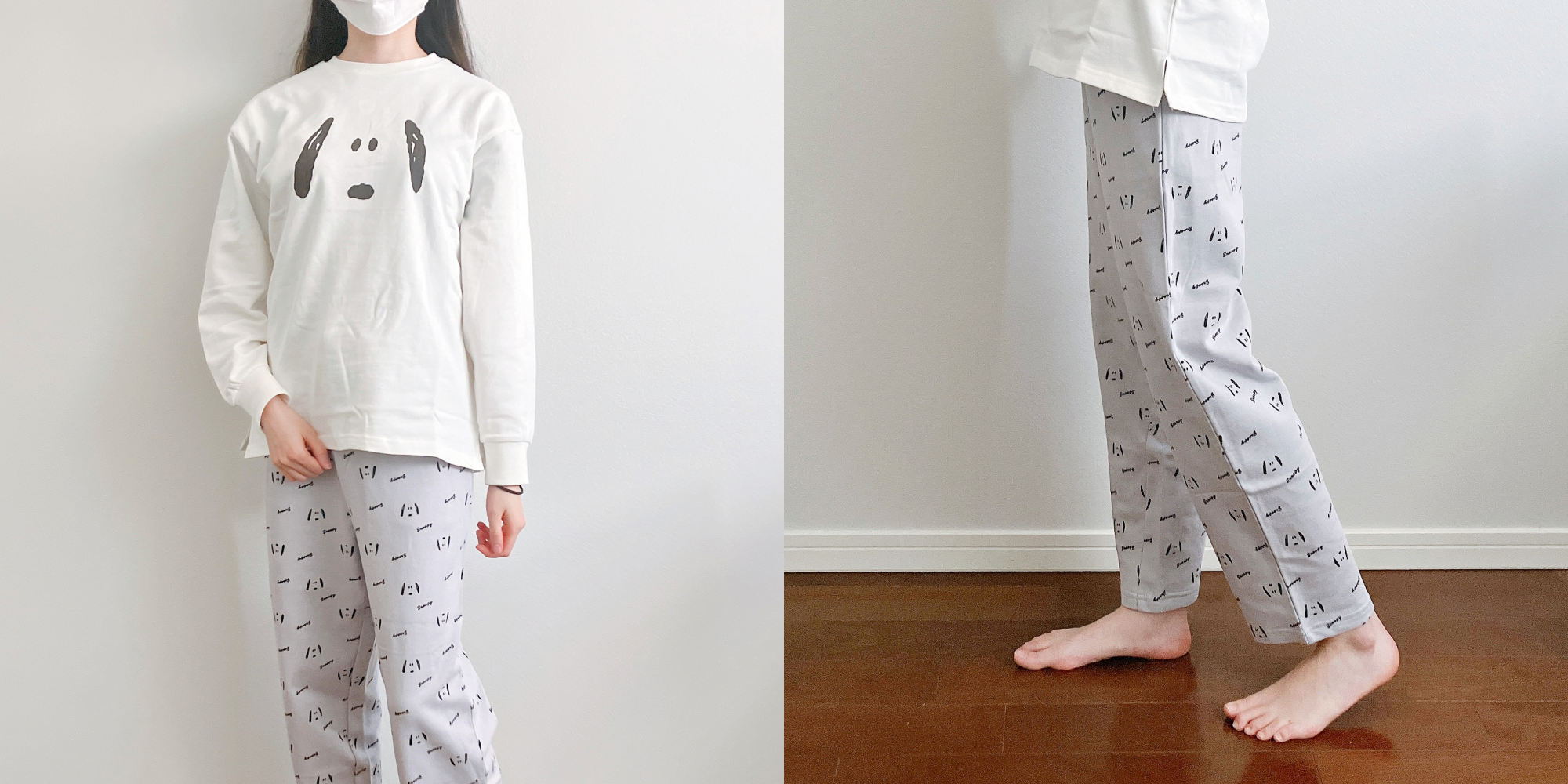 Honeys（ハニーズ）の「スヌーピー／ルームウェア（上下セット）」