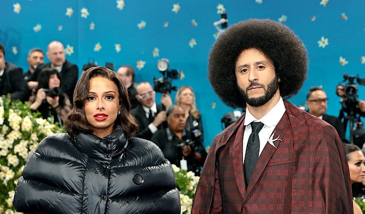 Nessa with Hollywood waves and Colin with an afro