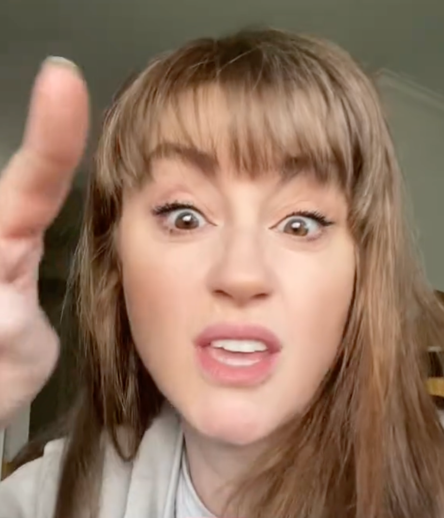 Person gesturing with enthusiasm, mid-speech, text reads "GO YEAH YOU."