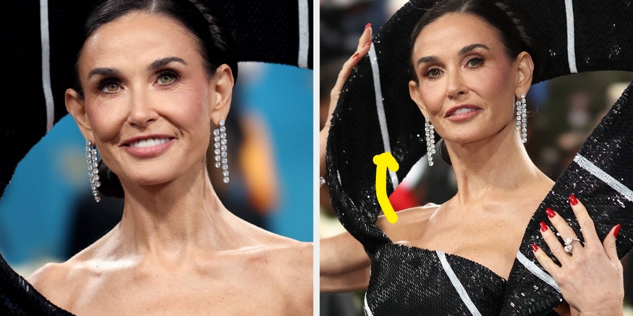 Demi Moore Wore An Optical Illusion Dress To The Met Gala That Has To Be Seen