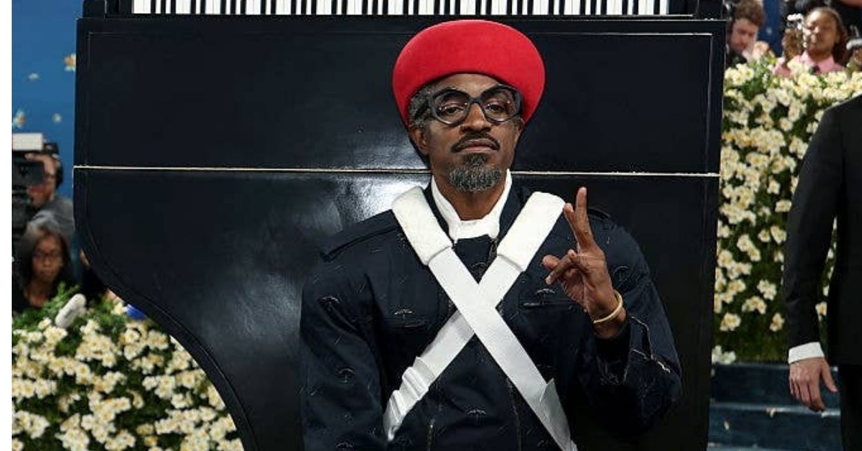 André 3000 Wore A Grand Piano On His Back To The 2025 Met Gala, And For A Very Good Reason