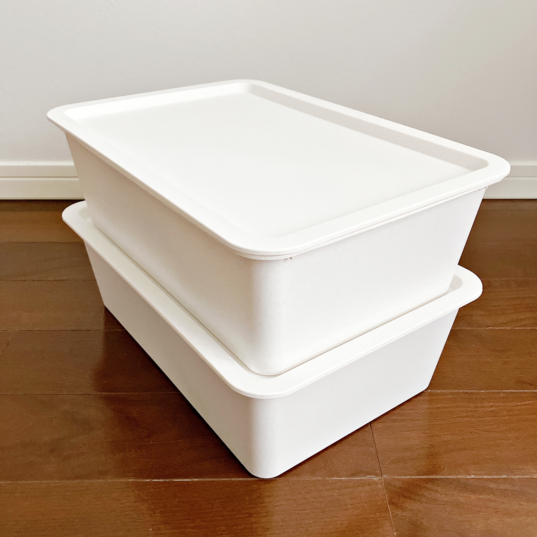 CanDo(キャンドゥ)の「フタ付きストレージボックスL」