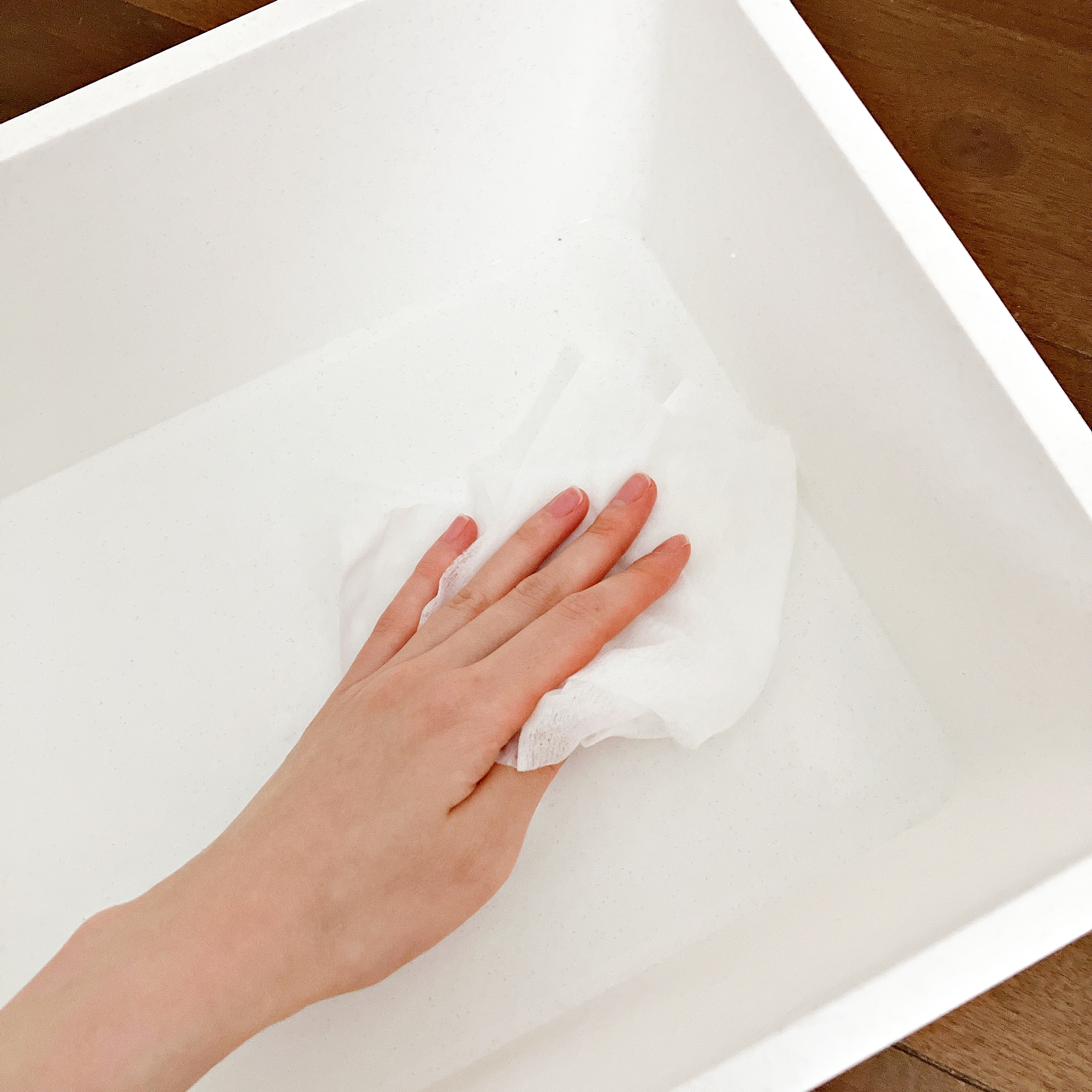 CanDo(キャンドゥ)の「フタ付きストレージボックスL」