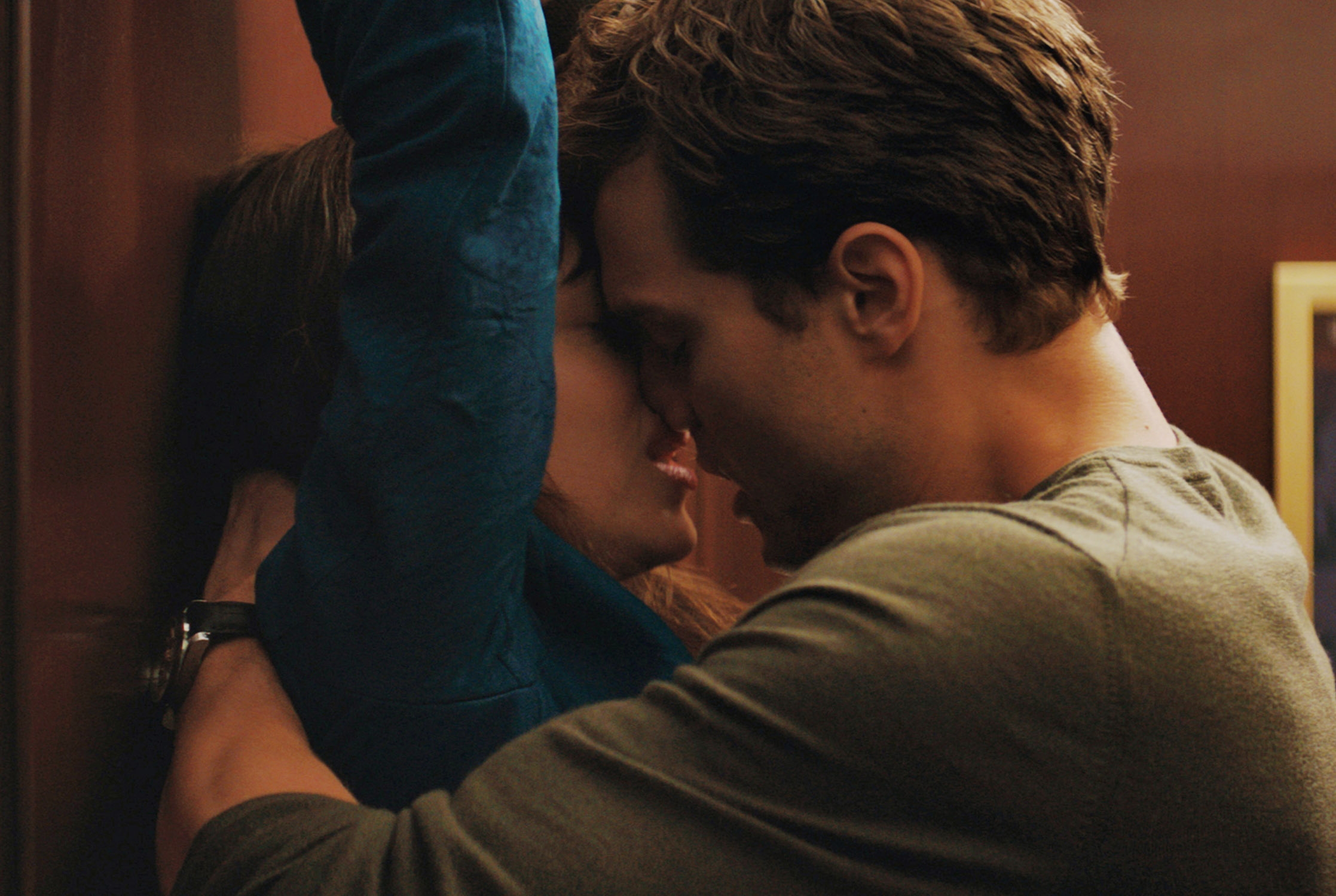 Dakota Johnson and Jamie Dornan in "Fifty Shades of Grey."