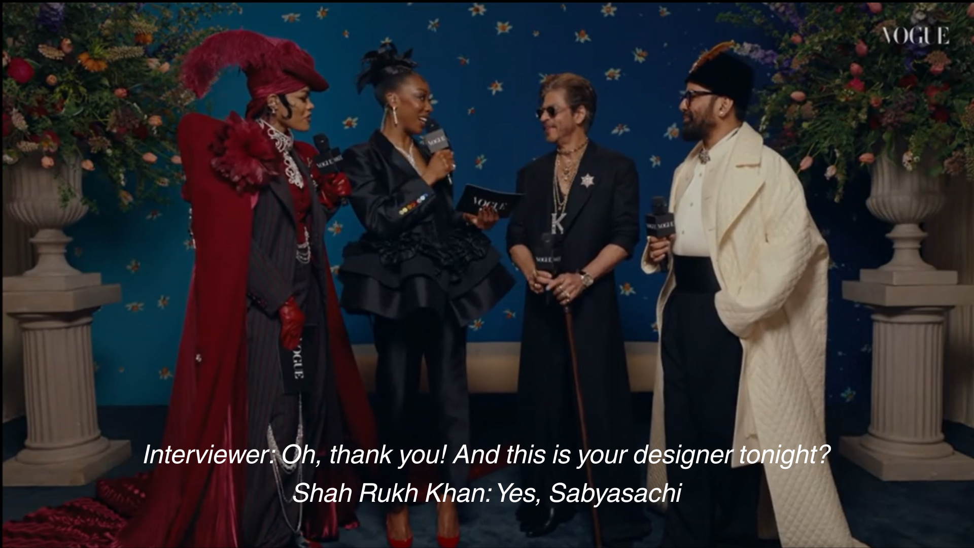 Interview with Shah Rukh Khan and Sabyasachi for Vogue