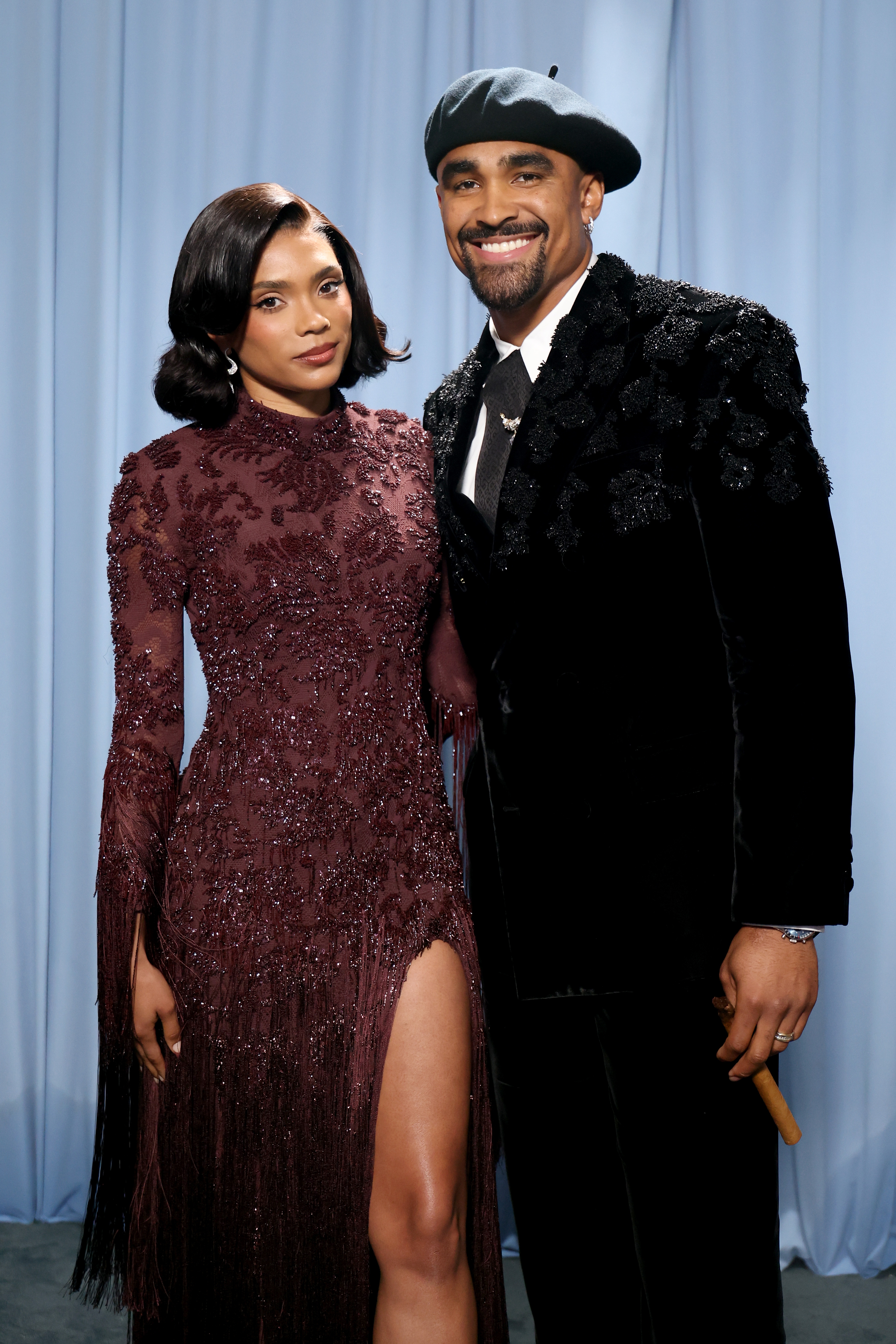 Bry Burrows and Jalen Hurts at the Met Gala