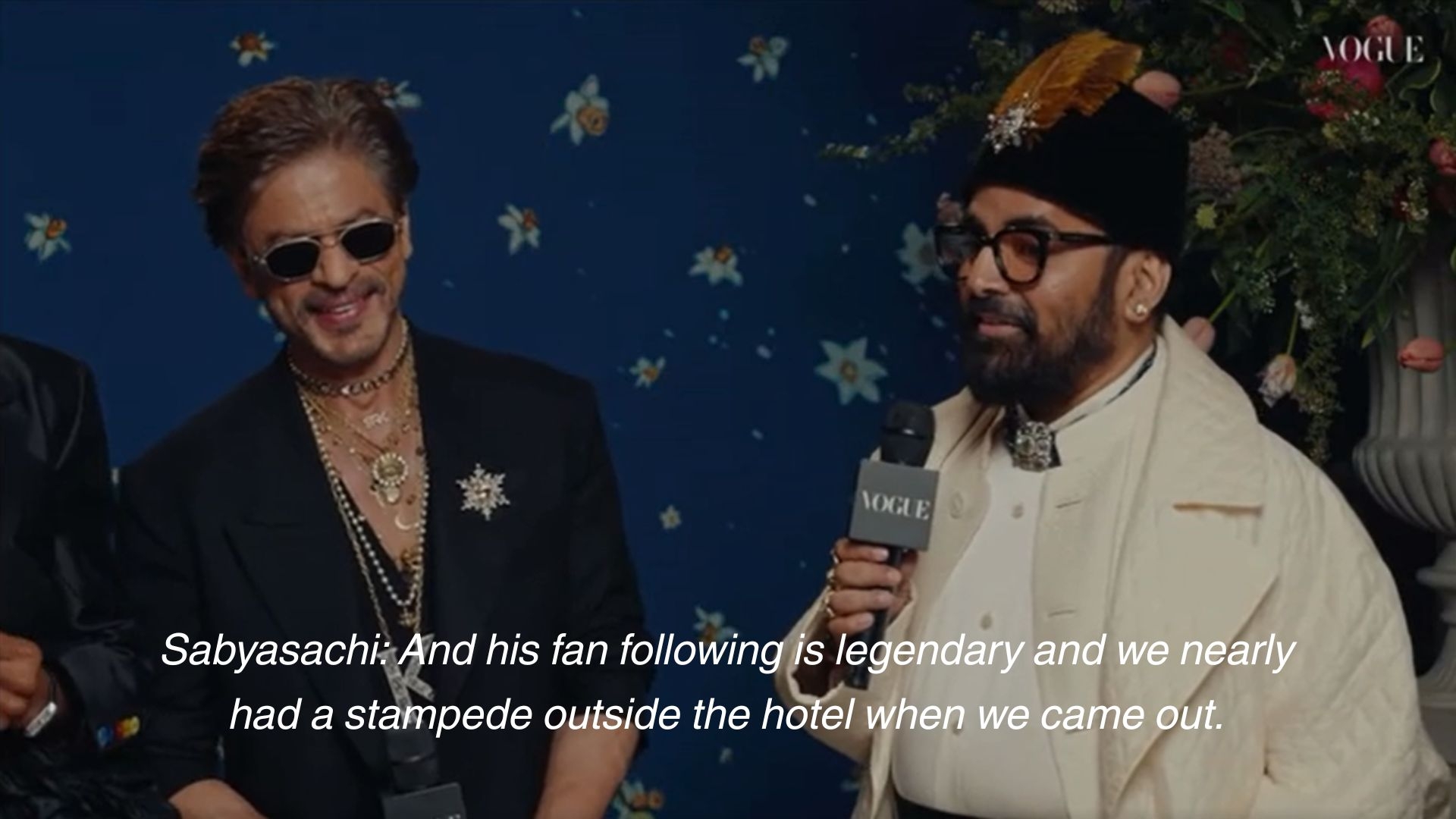 Interview with Shah Rukh Khan and Sabyasachi for Vogue