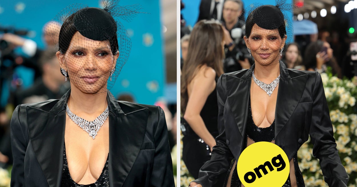 People Are In Disbelief After Halle Berry's Extremely Risque Met Gala Dress Exposed Parts Of Her Crotch