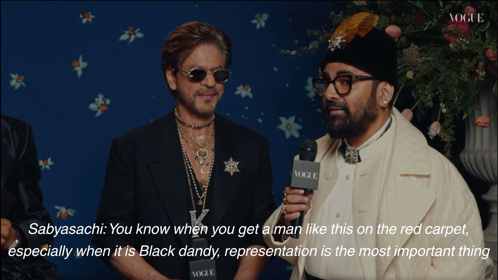 Interview with Shah Rukh Khan and Sabyasachi for Vogue