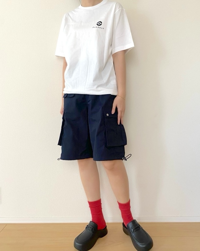 GUの「ワイドカーゴショーツ by rokh」