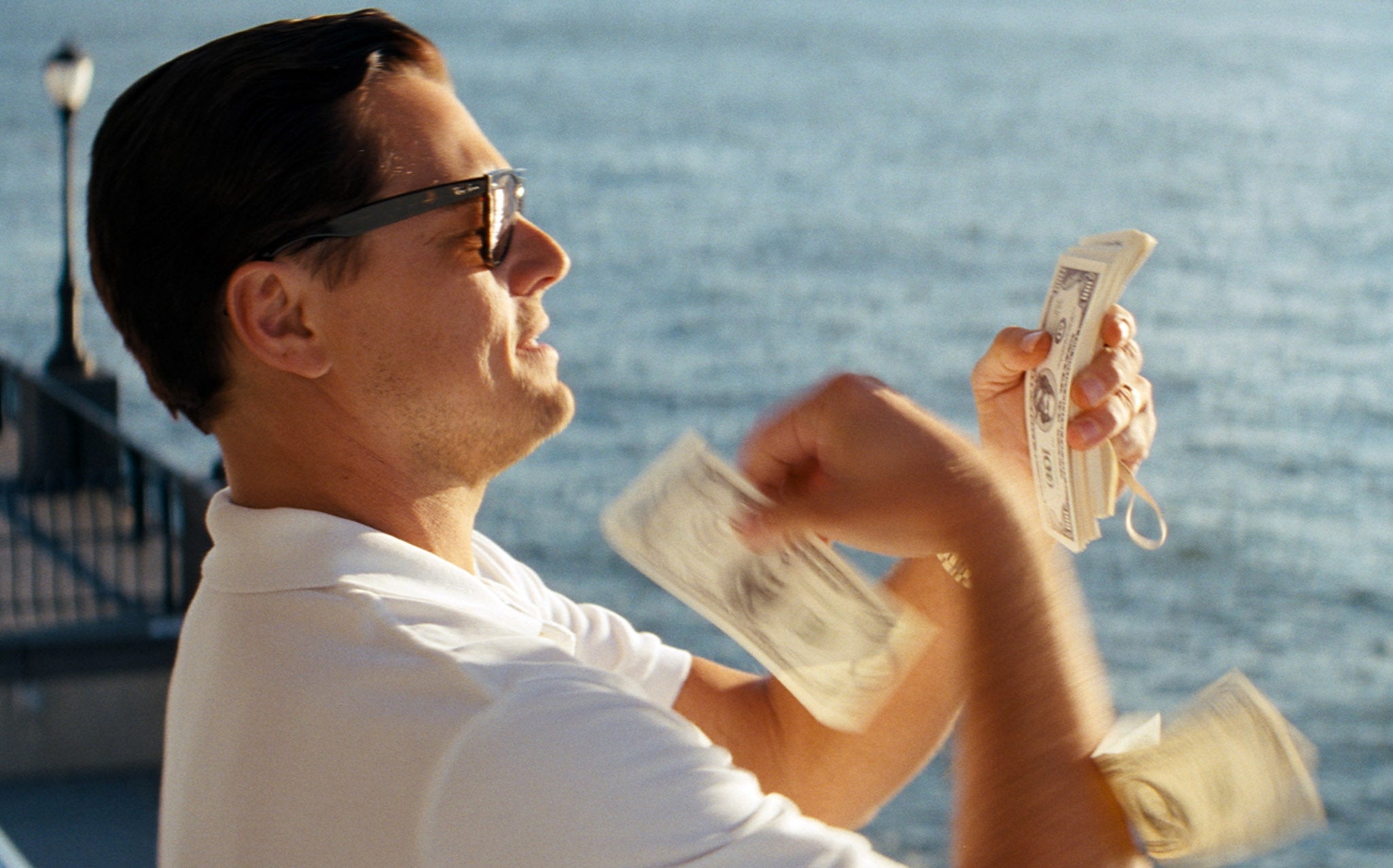 Leonardo DiCaprio in "The Wolf of Wall Street."