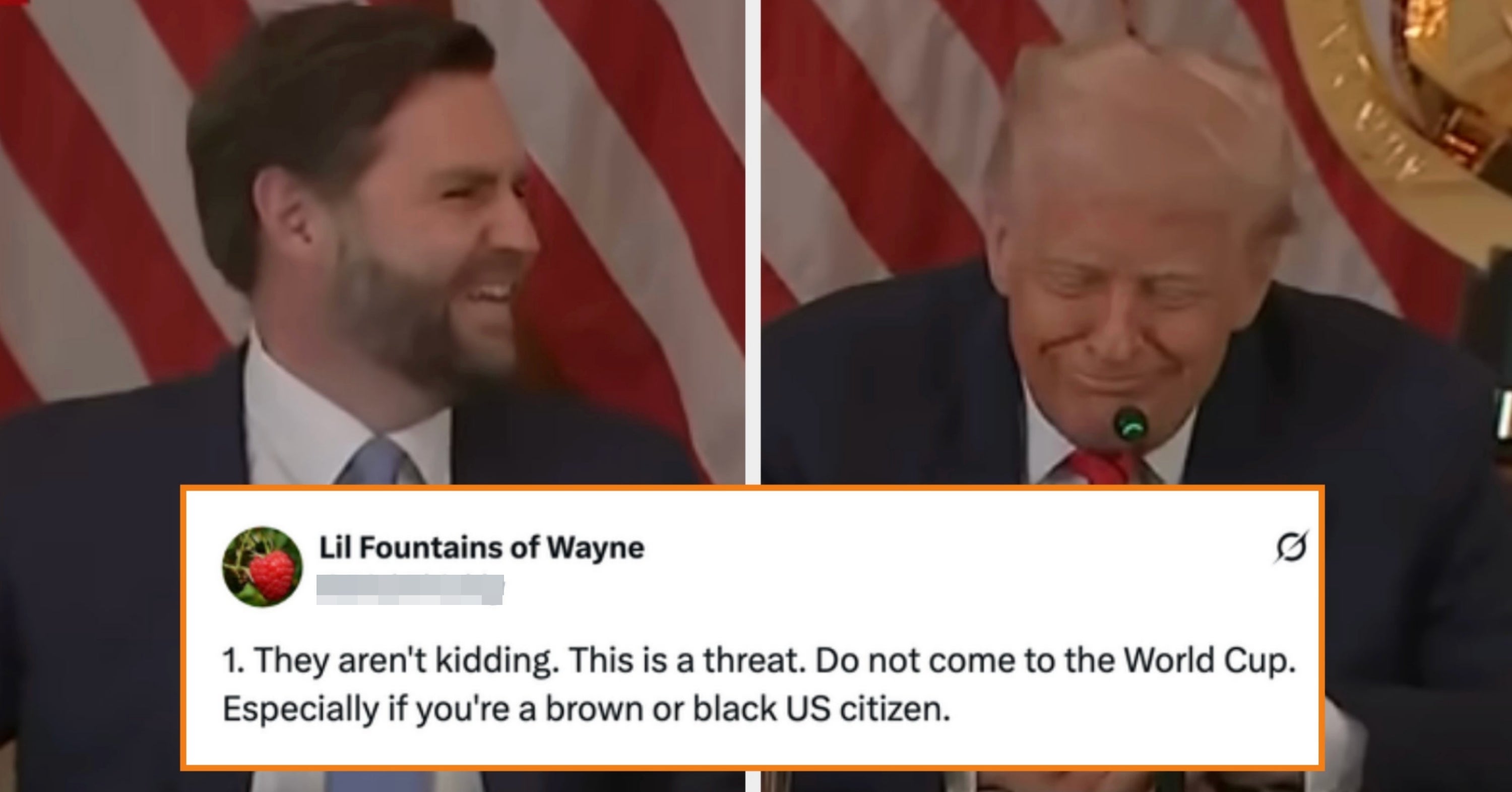 JD Vance's Most Recent "Joke" About Deporting 2026 World Cup Attendees Is Going Viral