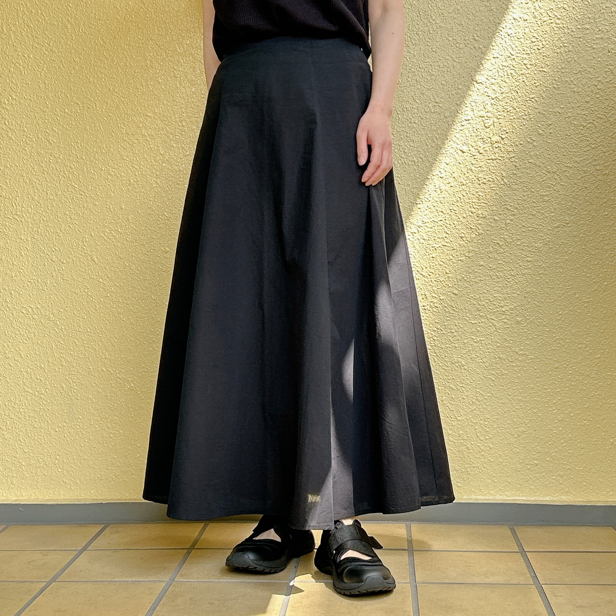 無印良品の「婦人 涼感フレアスカート」