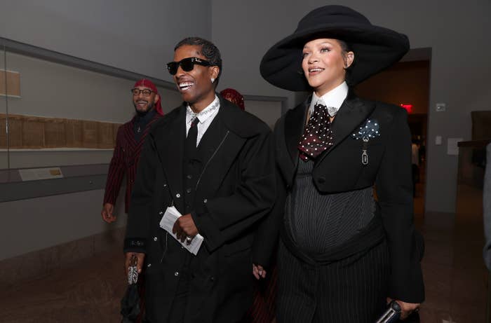 ASAP Rocky and Rihanna at the Met Gala