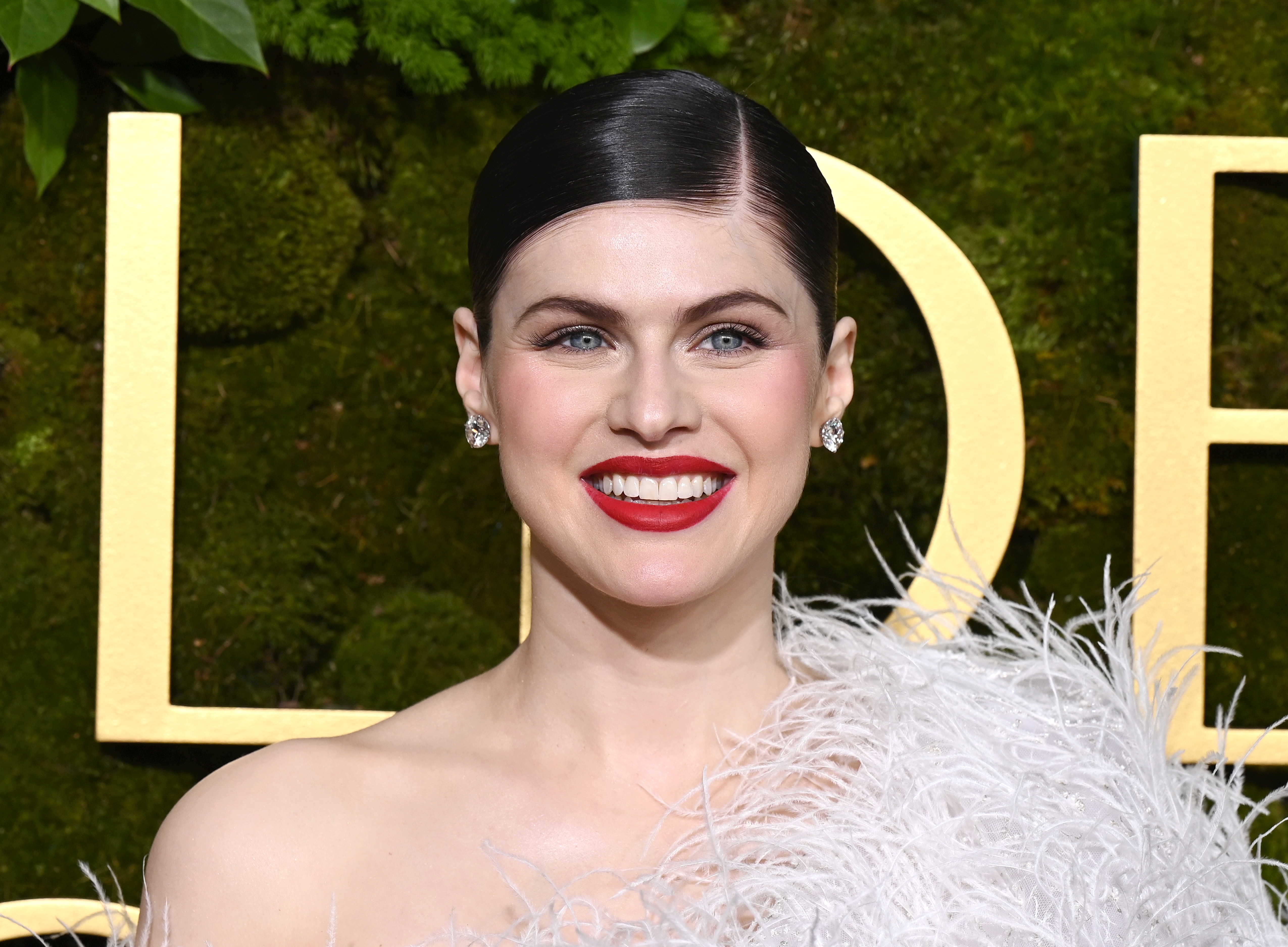Alexandra Daddario during the 82nd Annual Golden Globes