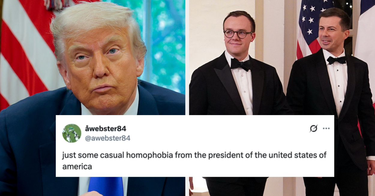 People Are Outraged By Trump's Anti-Gay "Joke" About Pete Buttigieg And His Husband