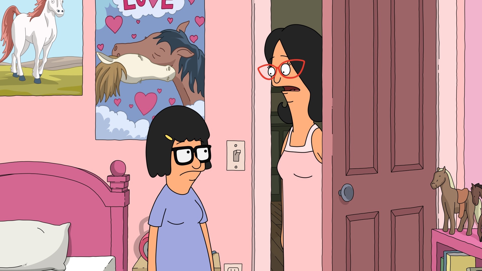 Tina Belcher and Linda Belcher in "Bob's Burgers."
