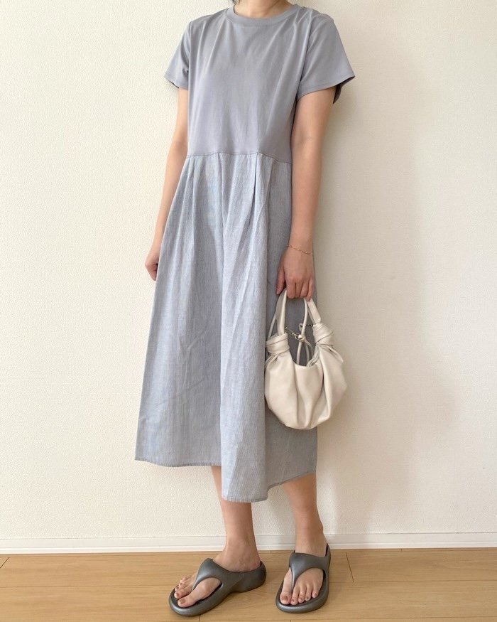 無印良品の「婦人 涼感 半袖ワンピース」