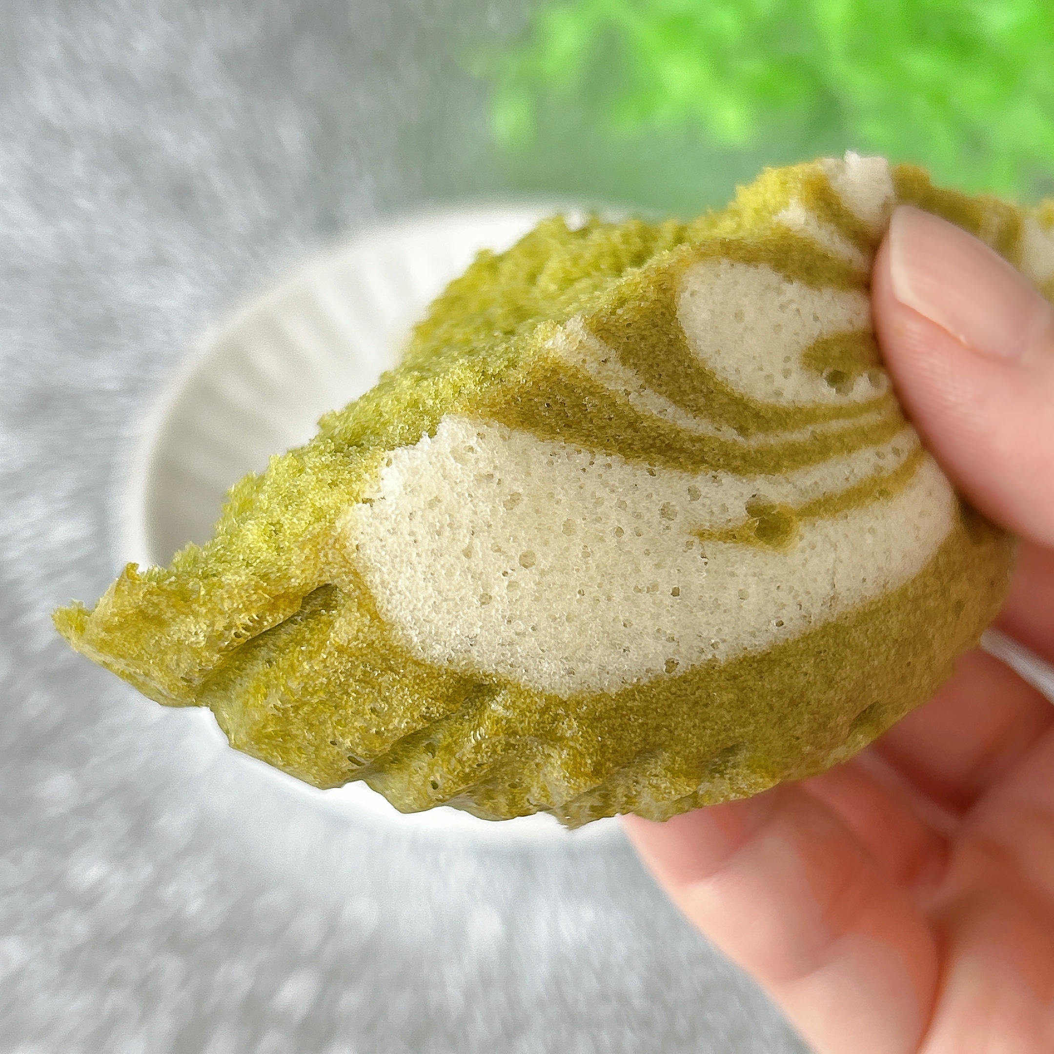 セブン-イレブンの「7P 抹茶ラテ蒸しケーキ 1個入」