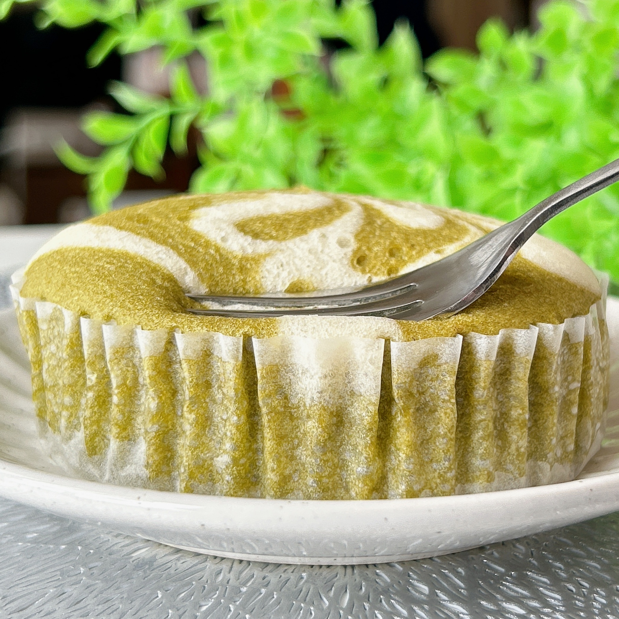 セブン-イレブンの「7P 抹茶ラテ蒸しケーキ 1個入」