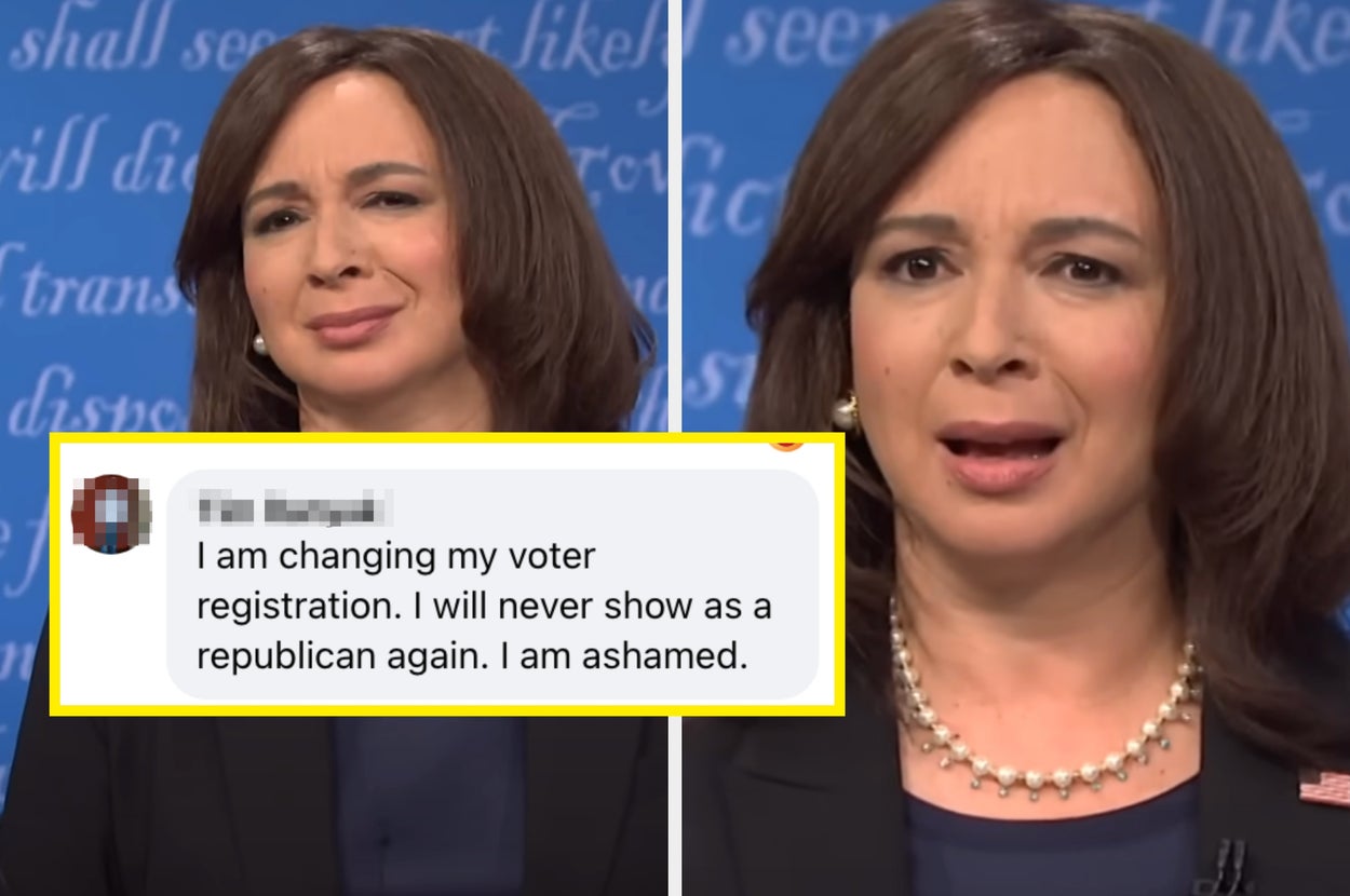Two images of a woman making expressive faces. Text reads: "My oldest child is losing her father because of Trump's immigration policies. Do I feel like I made a mistake? Possibly."