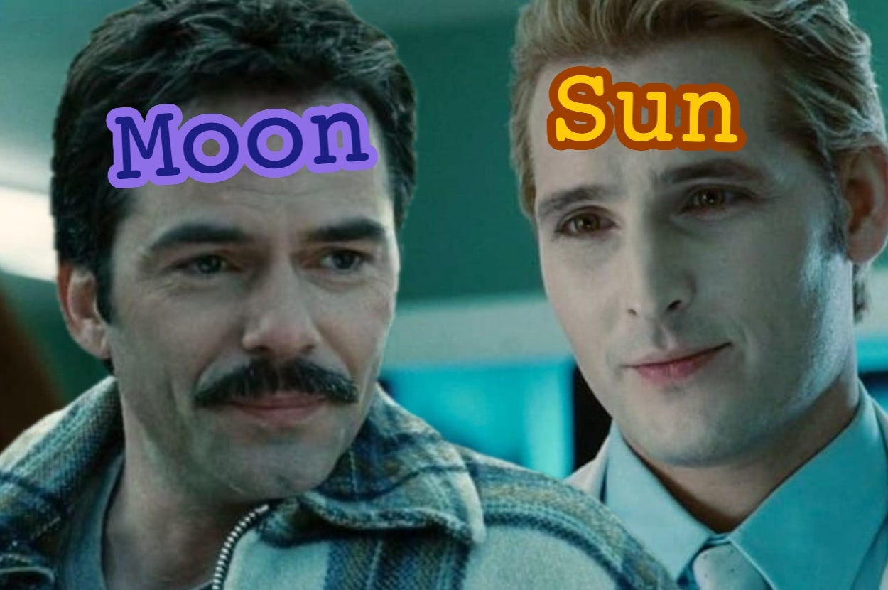 Charlie labeled "Moon," Carlisle labeled "Sun"