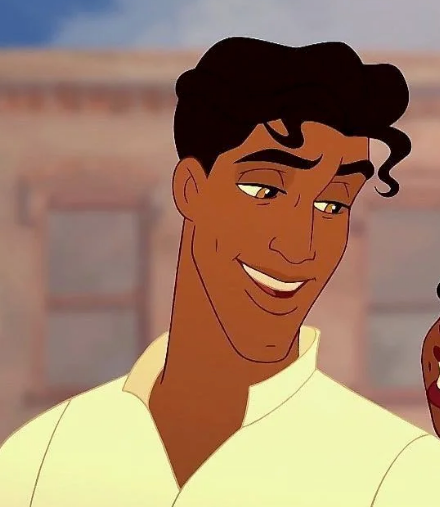 Animated character smiling warmly, wearing a collared shirt