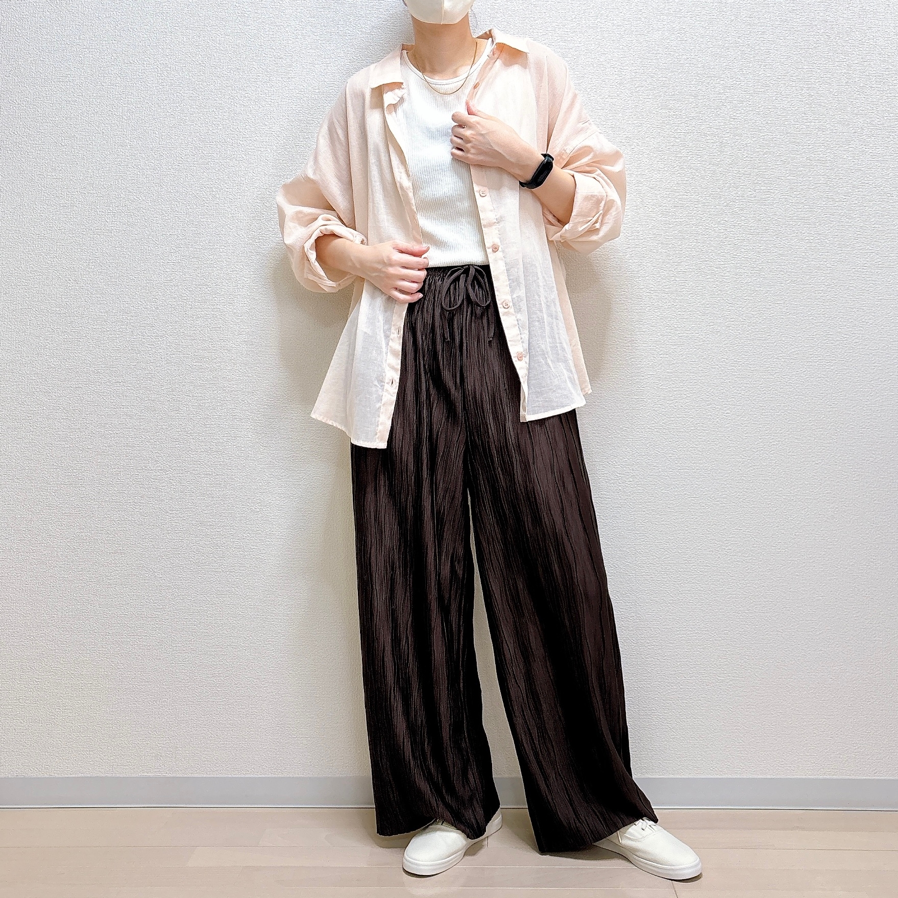 coca(コカ)「ウェーブプリーツパンツ レディース」