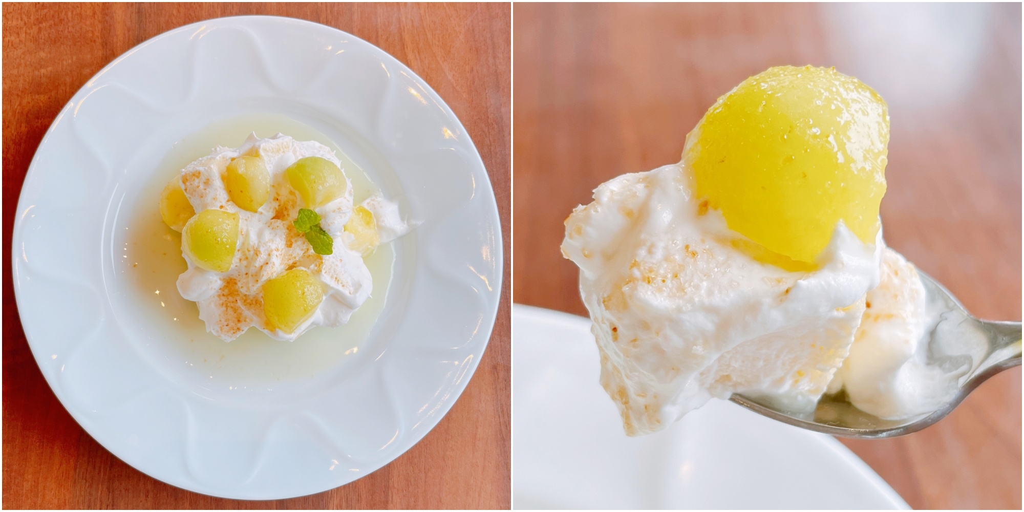 デニーズのオススメメニュー「マスクメロンのふわふわショートケーキ」