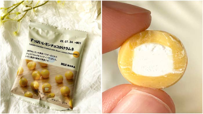 無印良品の「すっぱいレモンチョコがけラムネ」