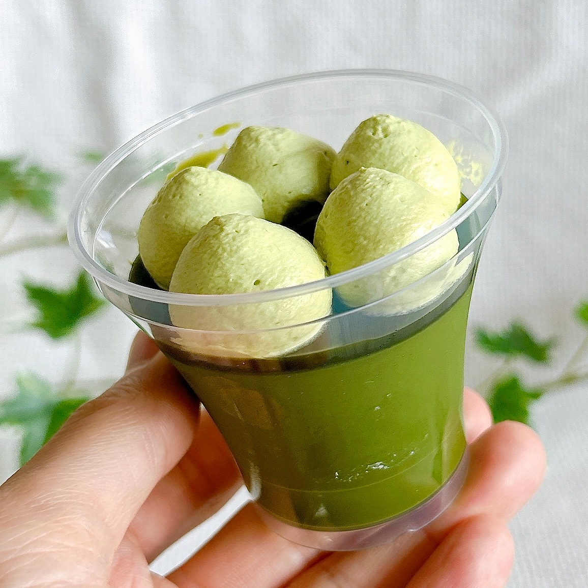 セブン-イレブンの「もっちりお濃茶プリン 宇治抹茶」