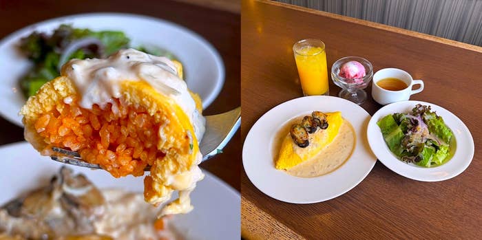 ロイヤルホストの「牡蠣のバター焼き添え ちいさなクリームオムライス スペシャルランチ」