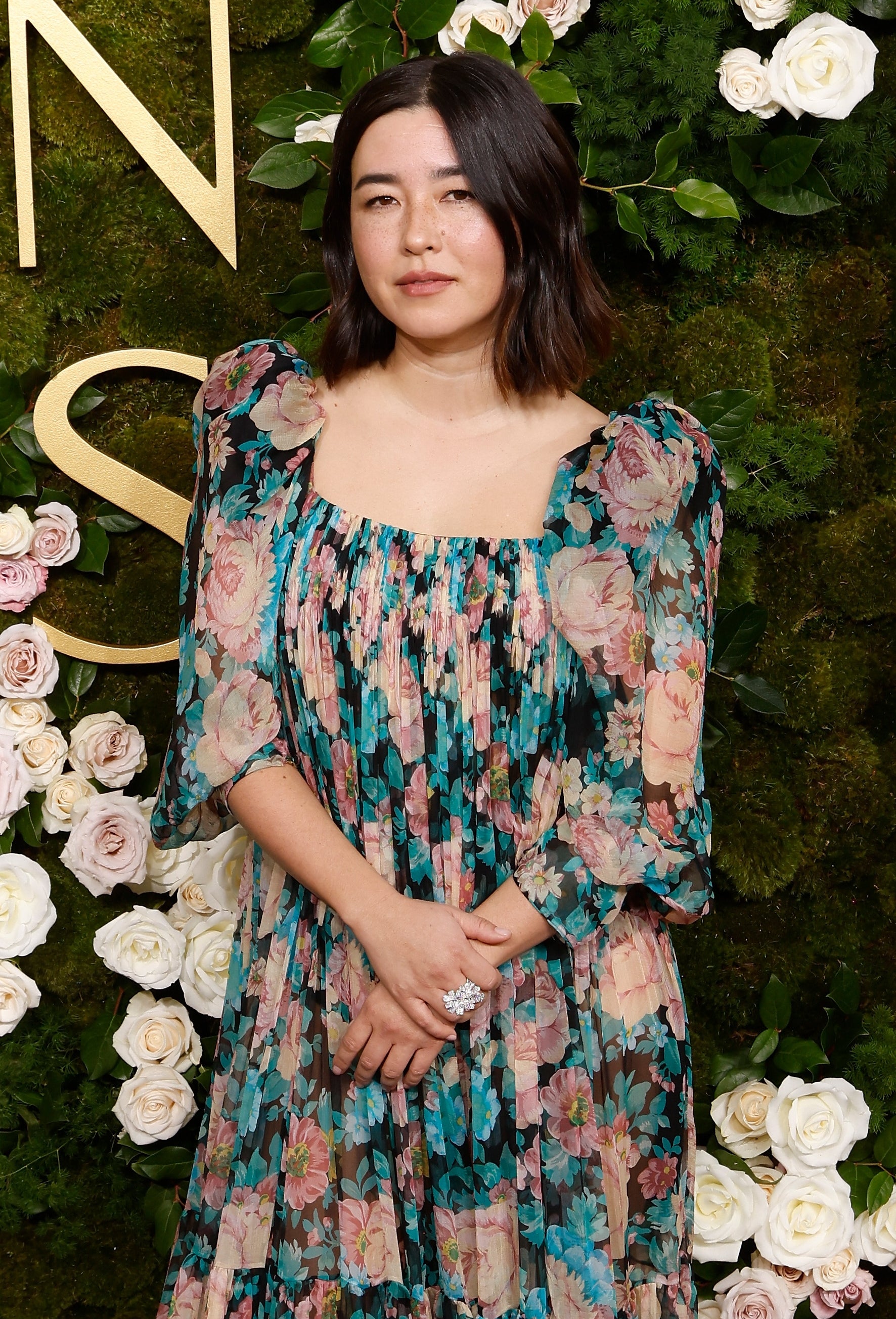 Maya Erskine on the red carpet.