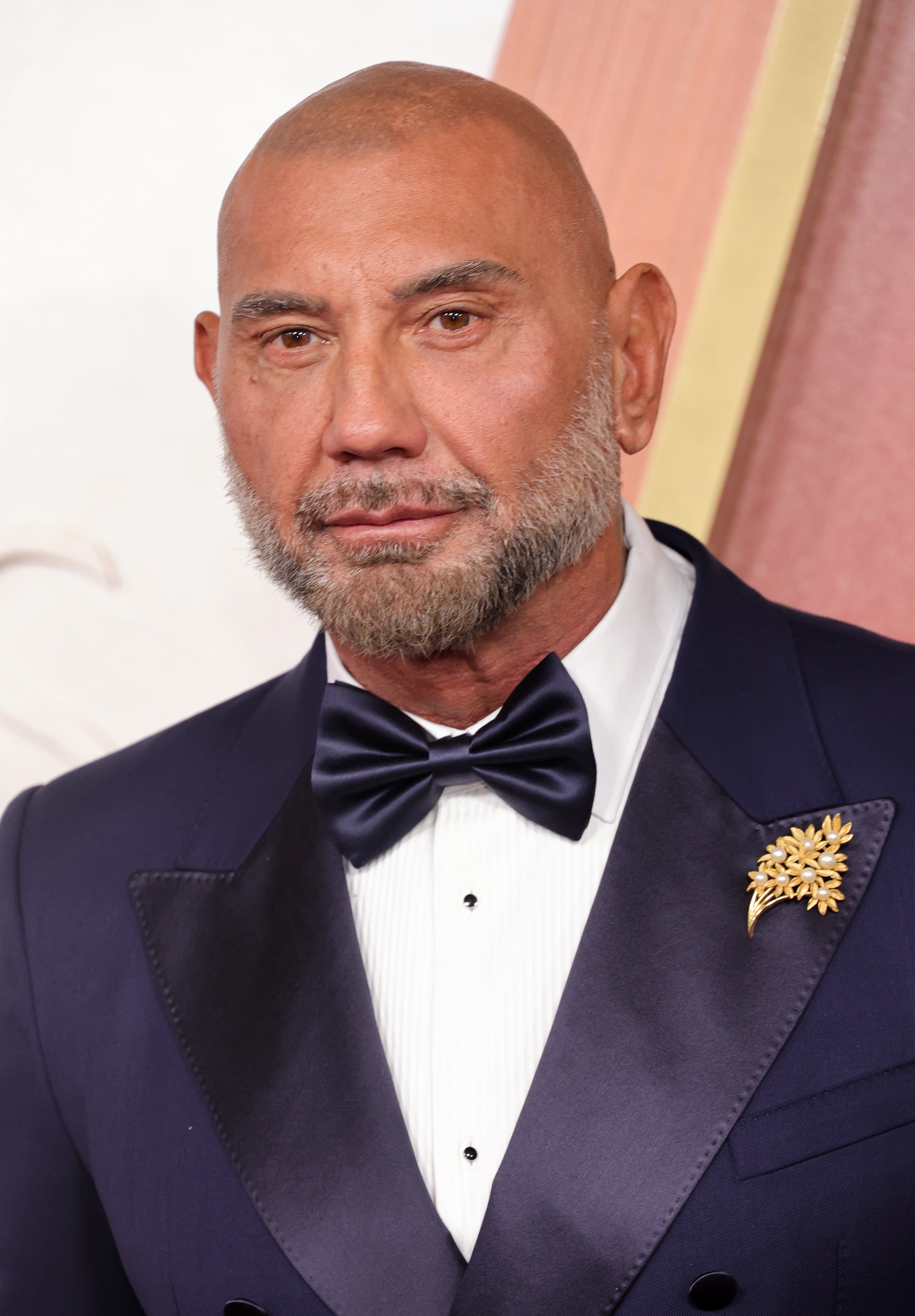 Dave Bautista on the red carpet.