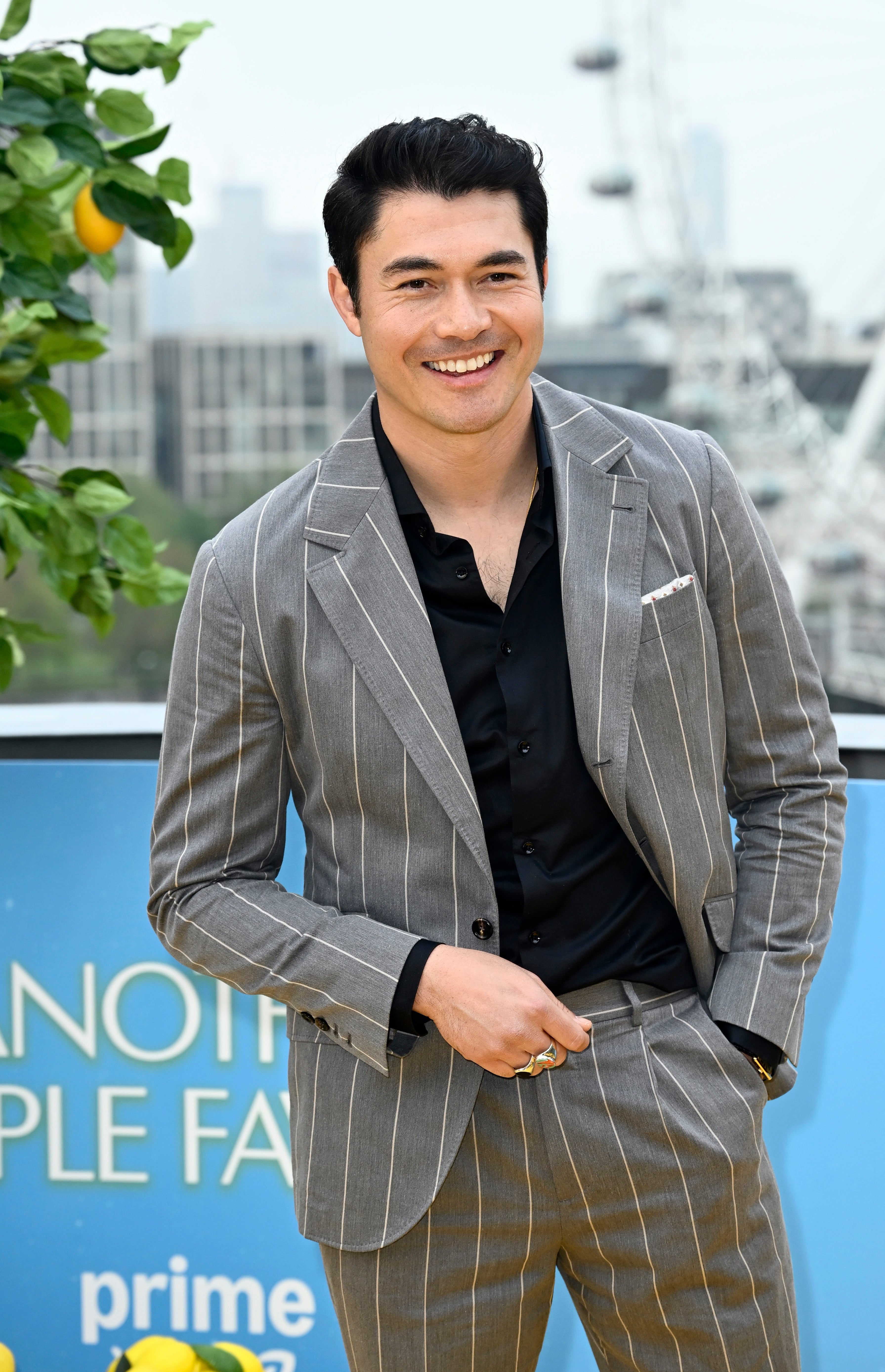 Henry Golding on the red carpet.