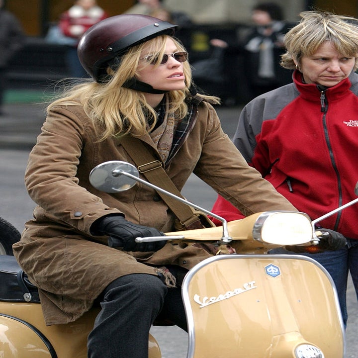 Kidman's double on a scooter