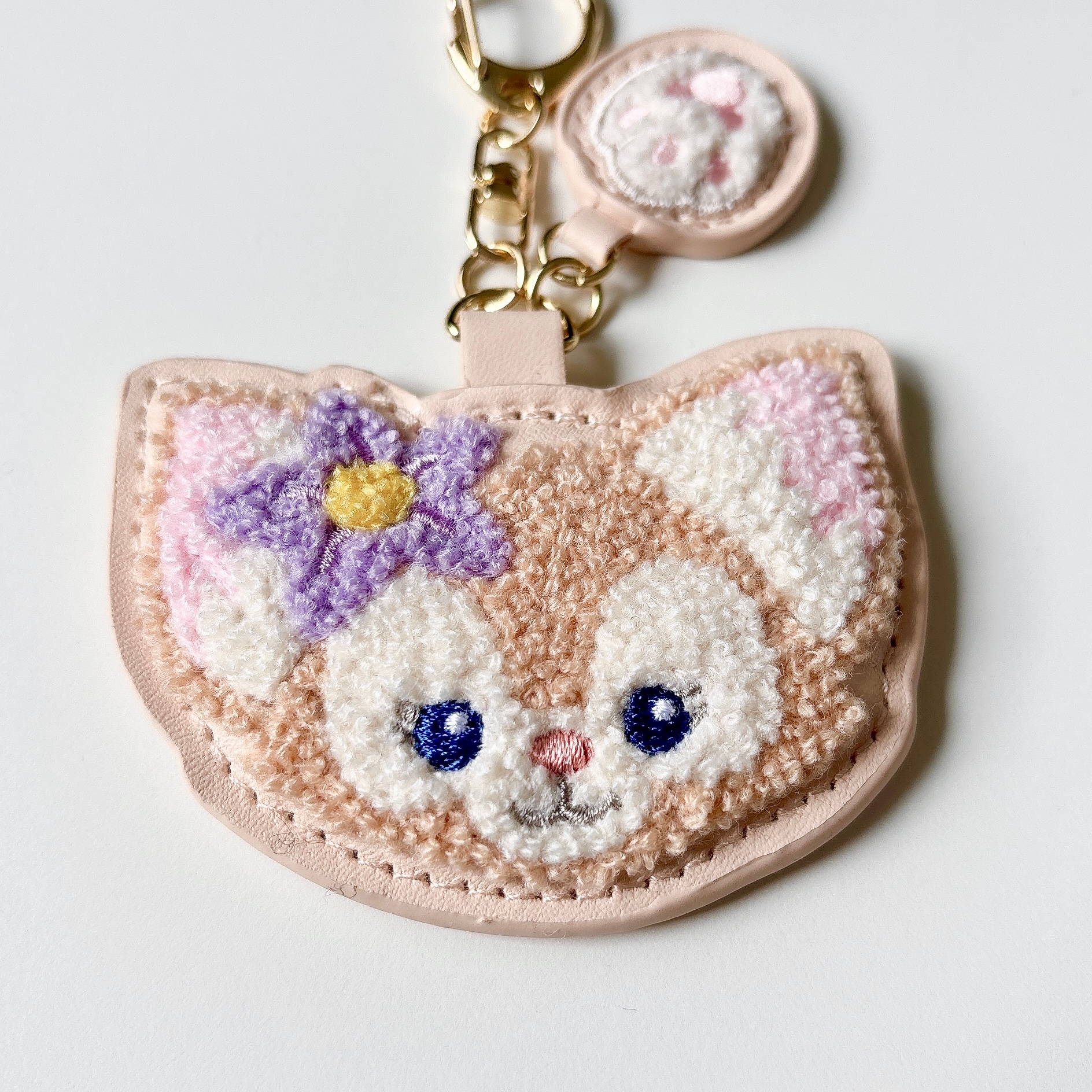 【キーチェーン】 ディズニー リーナベル フェイス モコモコ　3点セット ディズニーシーの「リーナベルグッズ」控えめにいって可愛すぎる