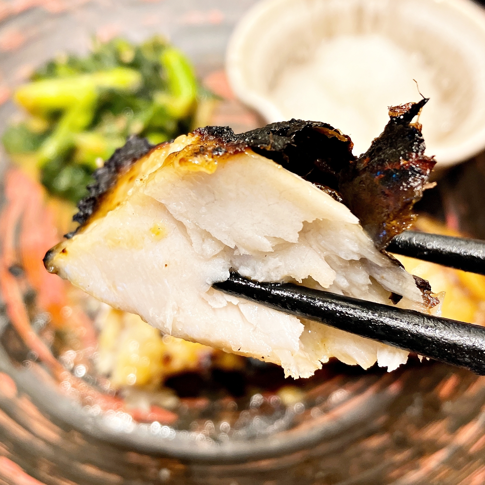 大戸屋の「鰆の西京焼き 菜の花からし和え添え」