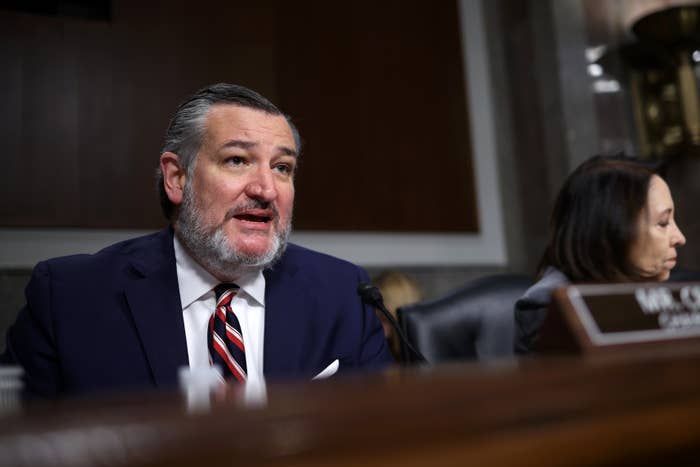 A man in a suit is speaking at a congressional hearing, seated beside a woman