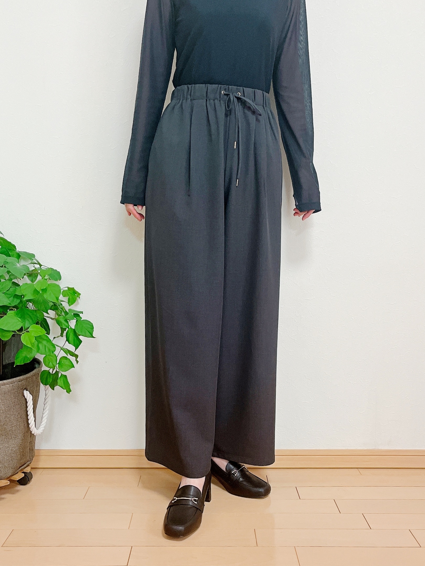 GLOBAL WORK(グローバルワーク)「リラックススマートギャザーパンツ/253475」