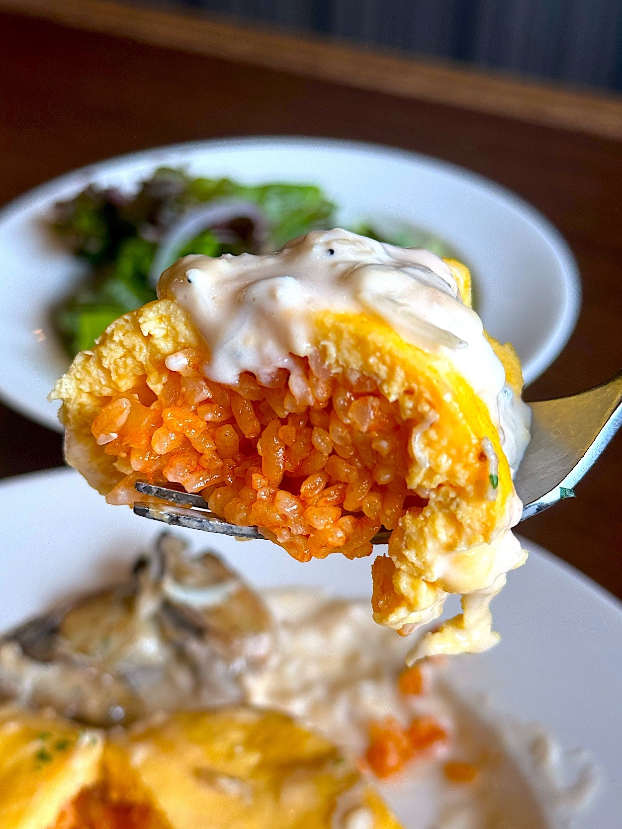 ロイヤルホストの「牡蠣のバター焼き添え ちいさなクリームオムライス スペシャルランチ」