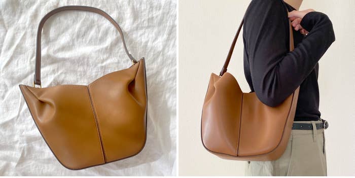 ZARAの「ギャザー入りショッパー」