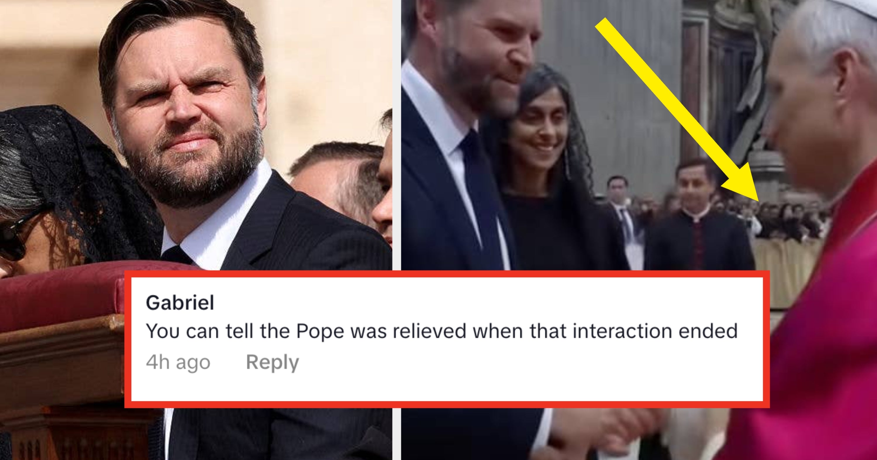 People Have A Whole Lot To Say About This Interaction Between JD Vance And The New Pope